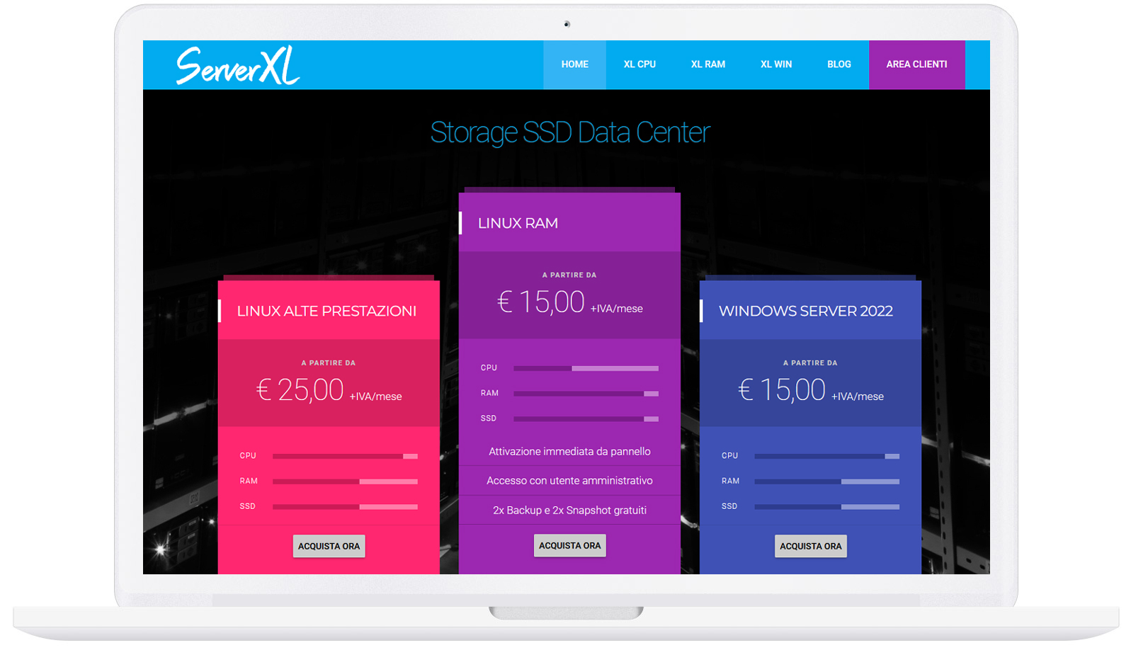 ServerXL - VPS affidabili ad alte prestazioni